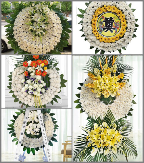 山东青岛即墨市蓝村镇郭家屋子村花圈速递